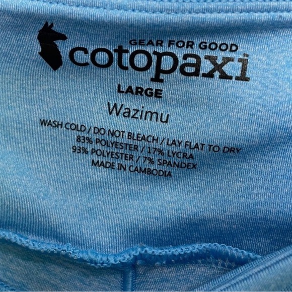 COTOPAXI wazimu full length leggings in blue size L - Picture 4 of 5